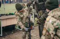 Удзельнікі "ваенна-патрыятычнага" клуба
