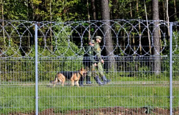 Літоўскія памежнікі на мяжы з Беларуссю / PETRAS MALUKAS / AFP / EastNews
