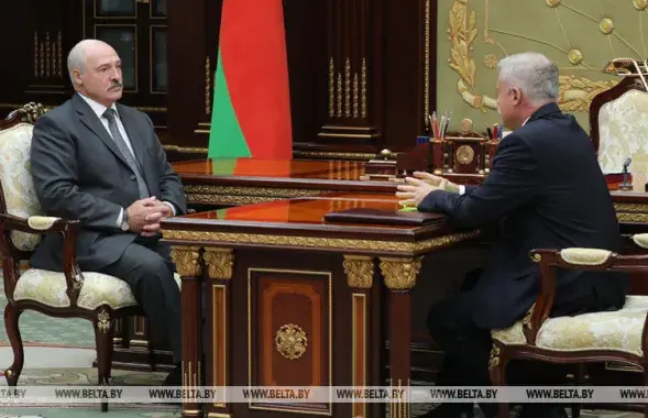 Александр Лукашенко и Станислав Зась​ /&nbsp;БЕЛТА
