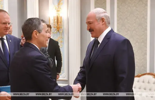 Иньяцио&nbsp;Кассис и Александр Лукашенко / БЕЛТА