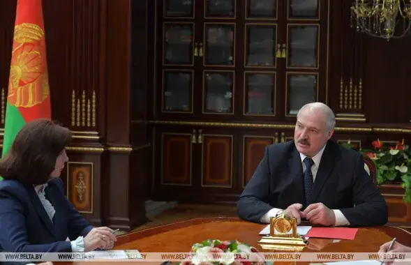 Наталья Кочанова и Александр Лукашенко / БЕЛТА​