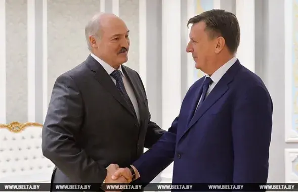 Александр Лукашенко и Марис Кучинскис. Фото: БЕЛТА