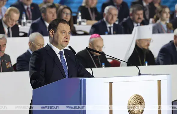 На Всебелорусском народном собрании выступает Роман Головченко / БЕЛТА​