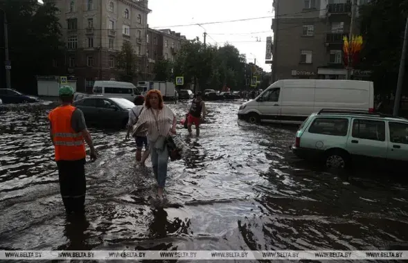 Ливни в Могилеве&nbsp;/ БЕЛТА