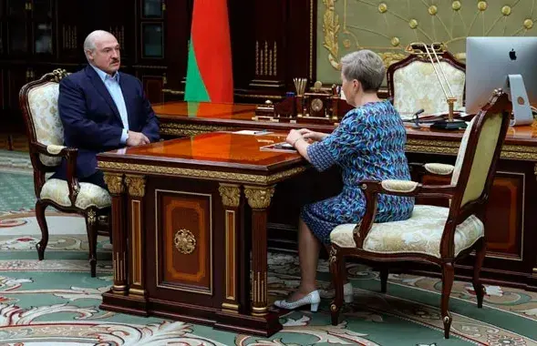 Аляксандр Лукашэнка і Надзея Ермакова / president.gov.by