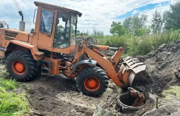 Даставаць прыйшлося ратавальнікам / brest.mchs.gov.by