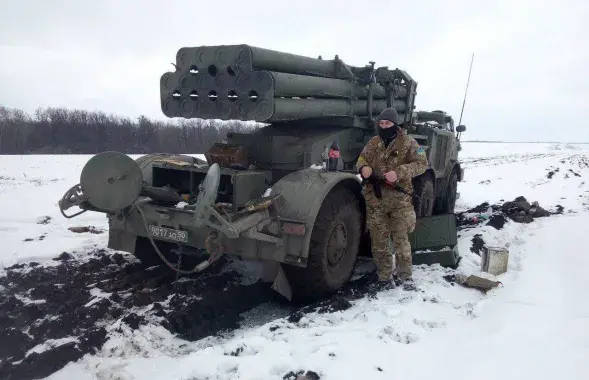 Российский &quot;Ураган&quot;, захваченный украинцами под суммами&nbsp;/ Фото из соцсетей