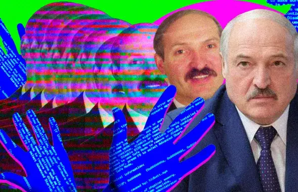 Lukashenka has (not) been holding on to his chair for almost 28 years/collage by Ulad Rubanau