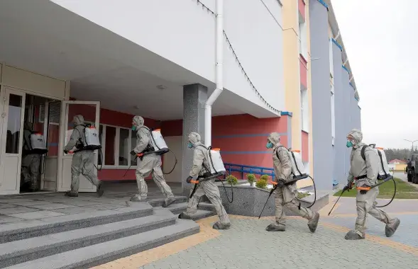 Дезинфекция в Боровлянах / Reuters​