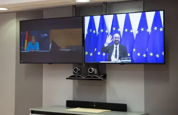 Шарль Мишель проводит совещания по видеосвязи / Reuters​