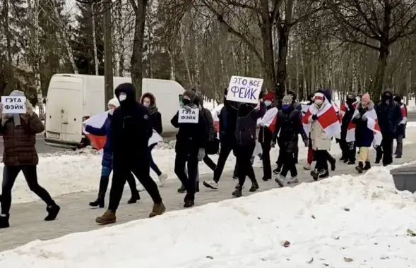 Акцыя ў Мінску / Еўрарадыё