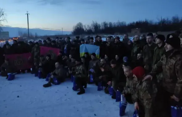 Украінскія вайскоўцы, якія вярнуліся з палону / t.me/ermaka2022/
