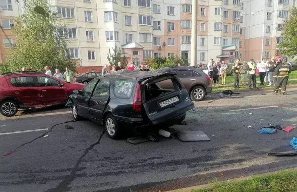 На месте аварии / t.me/gaiminsk/