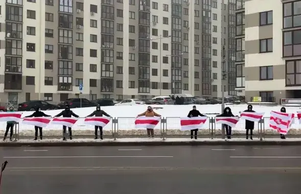 Акцыя ў мікрараёне "Маяк Мінска"