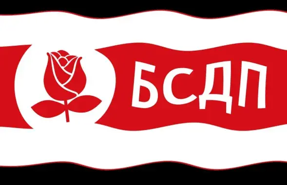 Партийный флаг / https://www.facebook.com/BSDP.Hramada
