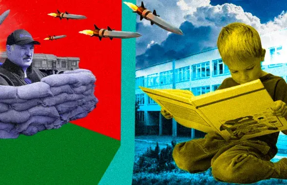 Рэпрэсіі і суагрэсія рэжыму Лукашэнкі не абыходзяць бокам дзяцей / калаж Улада Рубанава, Еўрарадыё
