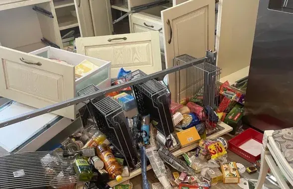 Home of Valery Tsapkala trashed by security forces in Minsk / Facebook