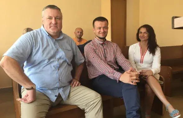 Леонид Судаленко, Андрей Паук (в центре). Фото со страницы Судаленко в Facebook​