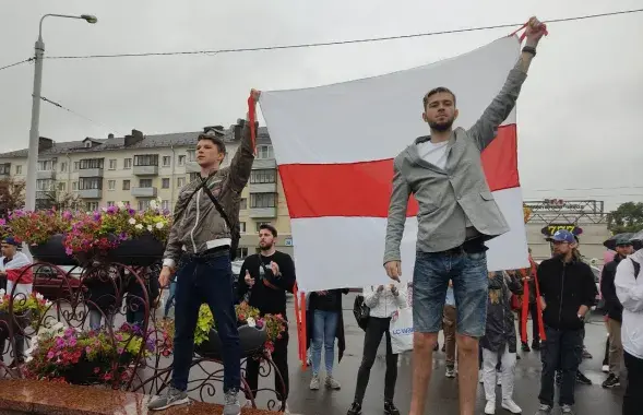 Во время уличной акции августа 2020-го / Из архива Еврорадио
