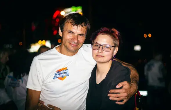 Ліза Цімашкова з бацькам Дзмітрыем, жнівень 2018 года. Фота з асабістага архіва дзяўчыны