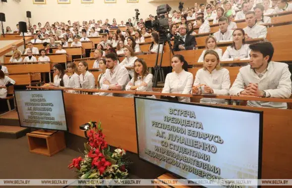 Во время встречи с Александром Лукашенко / БЕЛТА