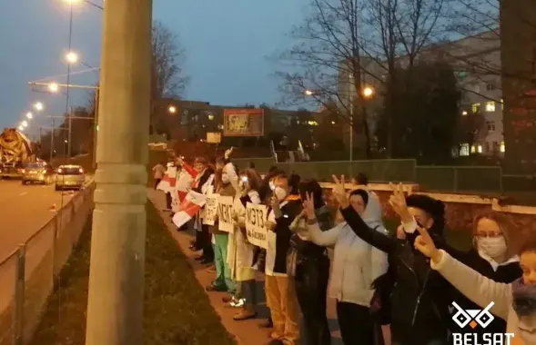 Сегодняшняя цепь солидарности / Белсат