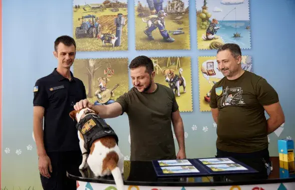 Владимир Зеленский и​ Патрон / @V_Zelenskiy_official