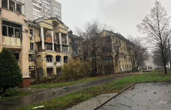 Наступствы ракетнага ўдару ў Дняпры / Фота Офіса прэзідэнта Украіны
