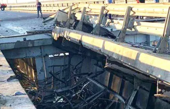 Адзін з пралётаў абваліўся / t.me/astrapress/
