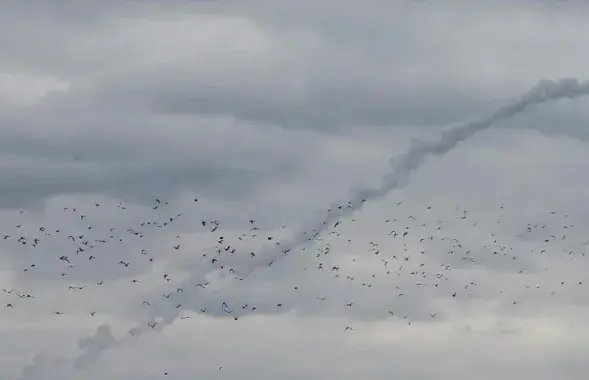 Падчас ракетнай атакі / Reuters
