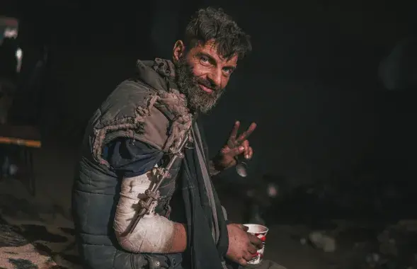 Михайло Дианов на "Азовстали" / twitter.com/kozatsky_d
