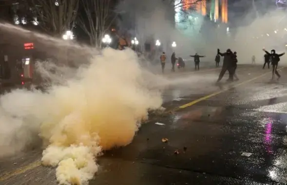 Пратэсты ў Грузіі / REUTERS

