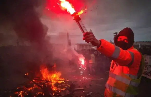 Пратэсты ў Францыі / GETTY IMAGES
