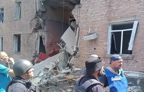 Разрушения после российского обстрела / facebook.com/MNS.GOV.UA​