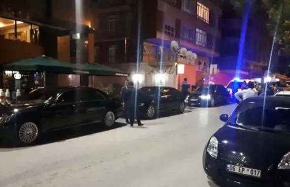 The spot where Belarusian diplomat Aliaksandr Pohanshau was shot at in Ankara /&nbsp;www.hurriyet.com.tr