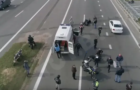 Кадр с видео с места происшествия