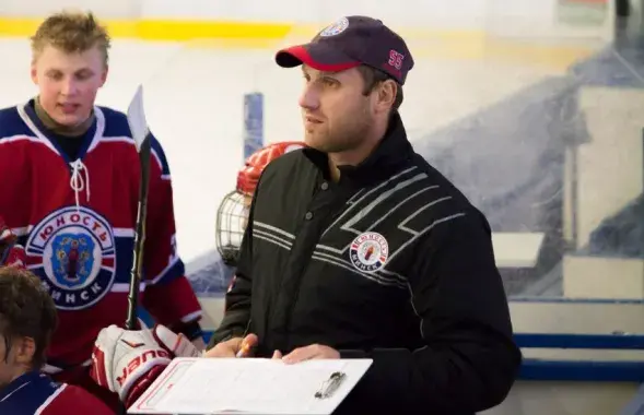 Аляксей Баранаў у &quot;Юнацтве&quot;. Фота:&nbsp;belarushockey.com
