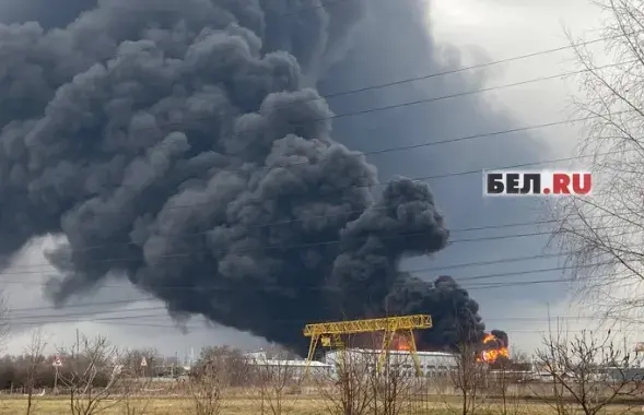Пожар на нефтебазе в Белгороде​ / bel.ru