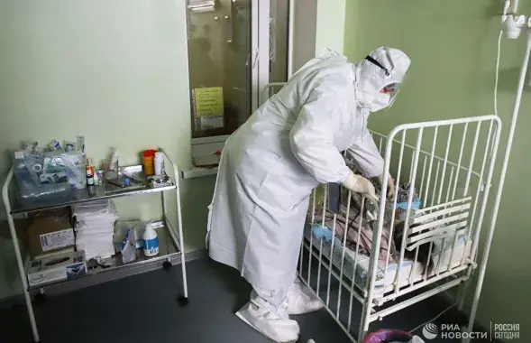 У маленькіх дзяцей пры COVID можа развіцца востры ларынгатрахеіт / РІА Новости