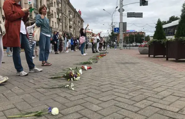 Акция солидарности возле ЦУМа / Еврорадио​