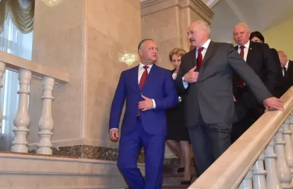 Александр Лукашенко и Игорь Додон в Минске. Фото: president.gov.by