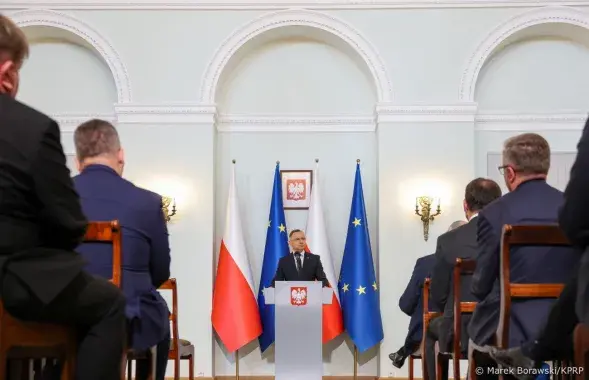 Анджэй Дуда на сустрэчы з польскімі пасламі / Канцылярыя прэзідэнта&nbsp;РП
