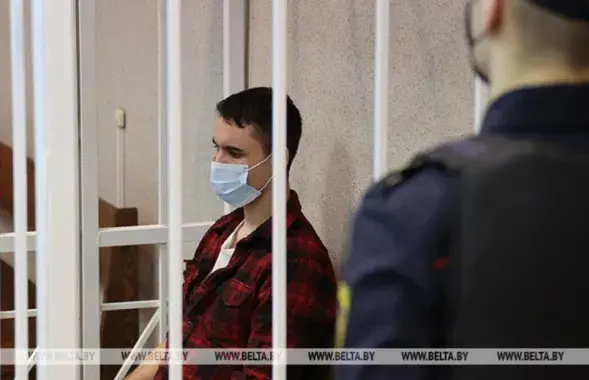 Егор Дудников на суде / БЕЛТА