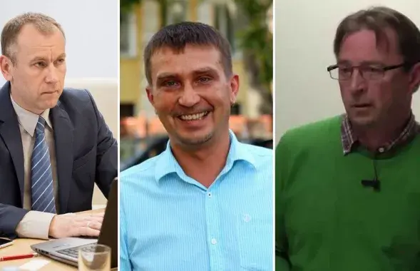 Слева направо: Андрей Дынько, Змитер Лукашук, Алесь Смоленчук​