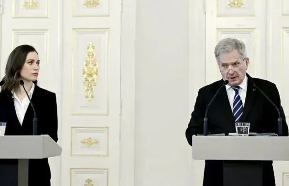 Прэм&#39;ер-міністр&nbsp;Фінляндыі Санна Марын і прэзідэнт Саўлі Нііністэ​&nbsp;/ Reuters