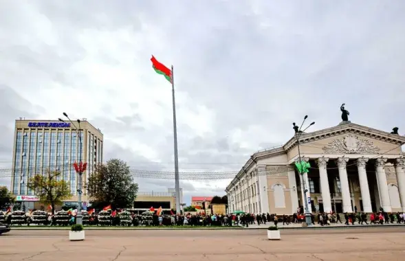 Флагшток, на які выдаткавалі 1,5 мільёна рублёў з гарадскога бюджэту​ /&nbsp;gp.by