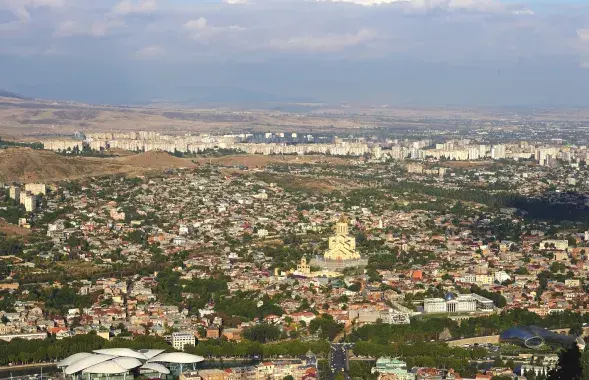 Від на Тбілісі з гары Мтацмінда / Давід Піпіа для Еўрарадыё