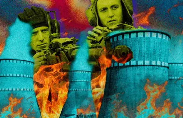 Zaporizhzhya nuclear power plant was designed without military operations in mind / collage by Ulad Rubanau, Euroradio