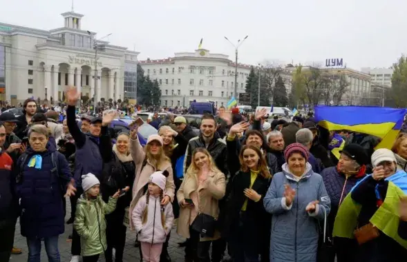 Стоп-кадр из репортажа CNN из освобожденного Херсона /&nbsp;cnn.com
