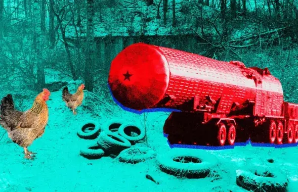 Уваход у былое ядзернае сховішча / калаж Улада Рубанава, Еўрарадыё&nbsp;